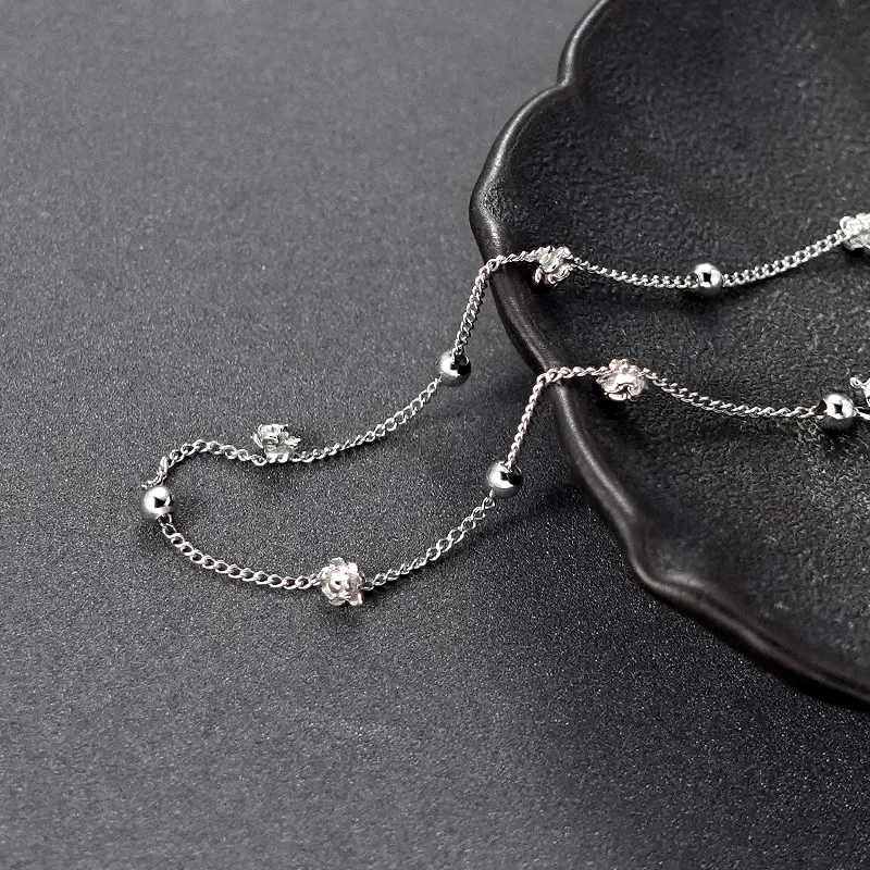 NAITANG S925 Silver Anklets Unisex-2
