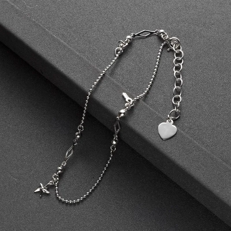 NAITANG S925 Silver Anklets Unisex-3