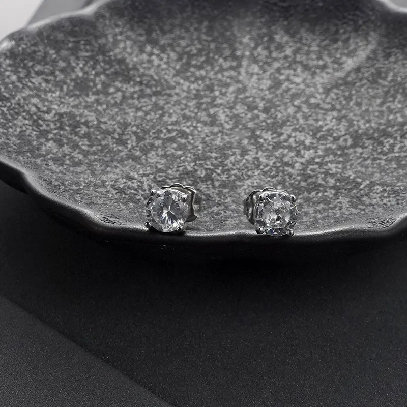 NAITANG S925 Silver Stud Earrings Unisex-5