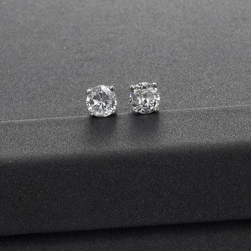 NAITANG S925 Silver Stud Earrings Unisex-1