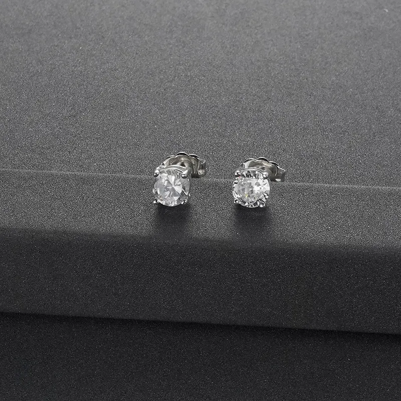 NAITANG S925 Silver Stud Earrings Unisex-2