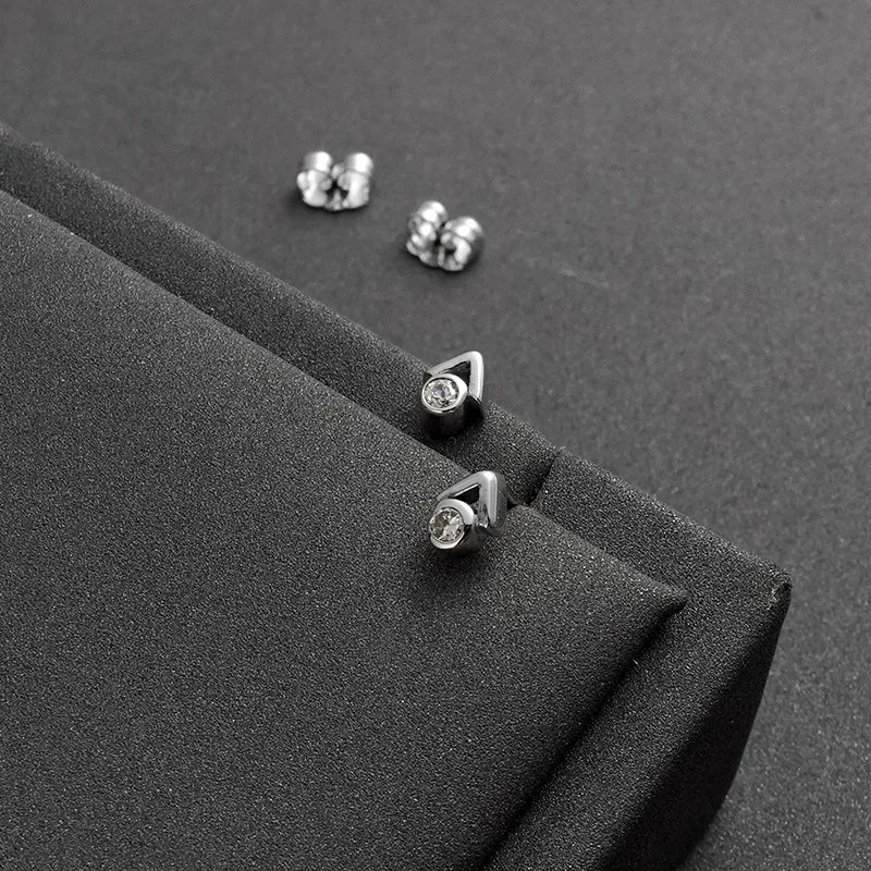 NAITANG S925 Silver Stud Earrings Unisex-2