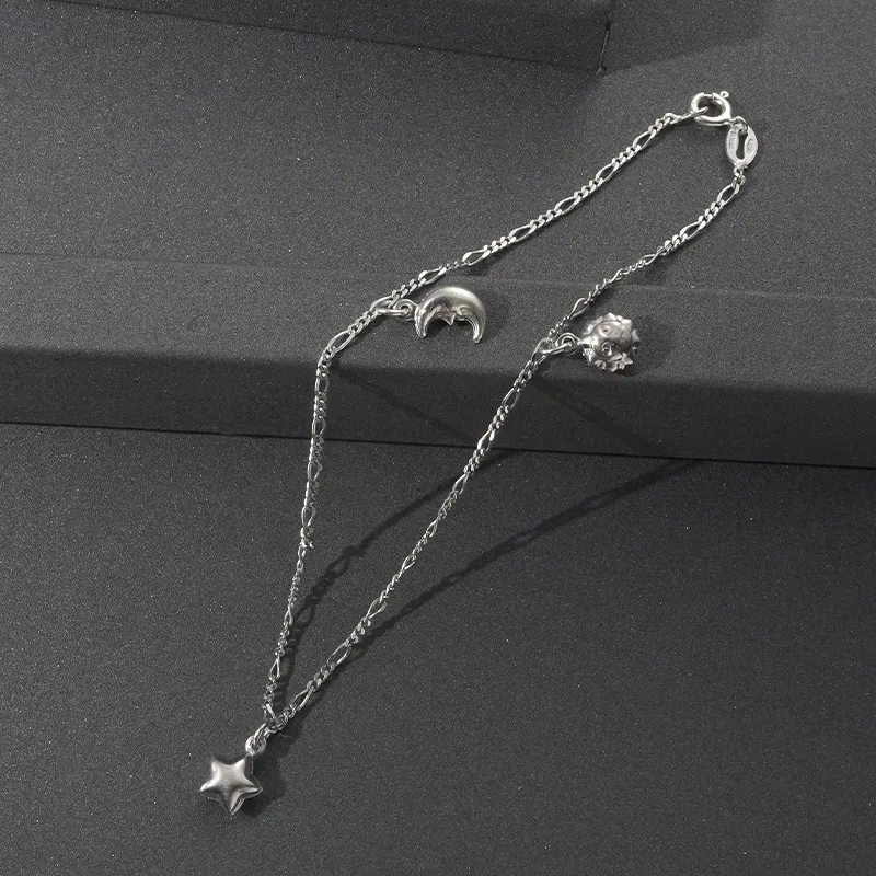 NAITANG S925 Silver Anklets Unisex-3
