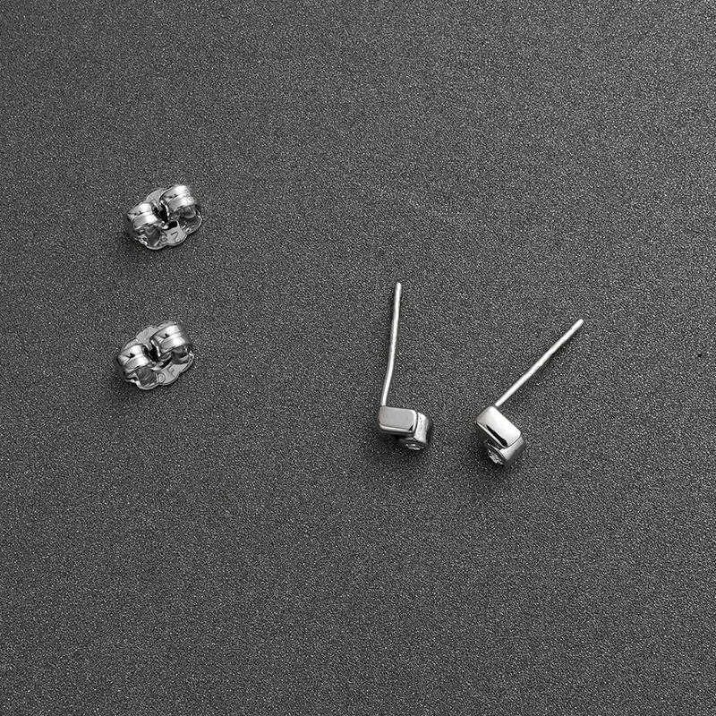 NAITANG S925 Silver Stud Earrings Unisex-4