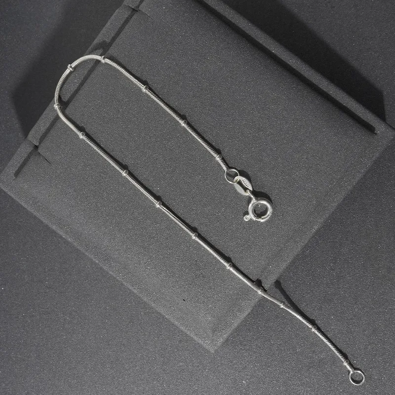 NAITANG S925 Silver Anklets Unisex-2