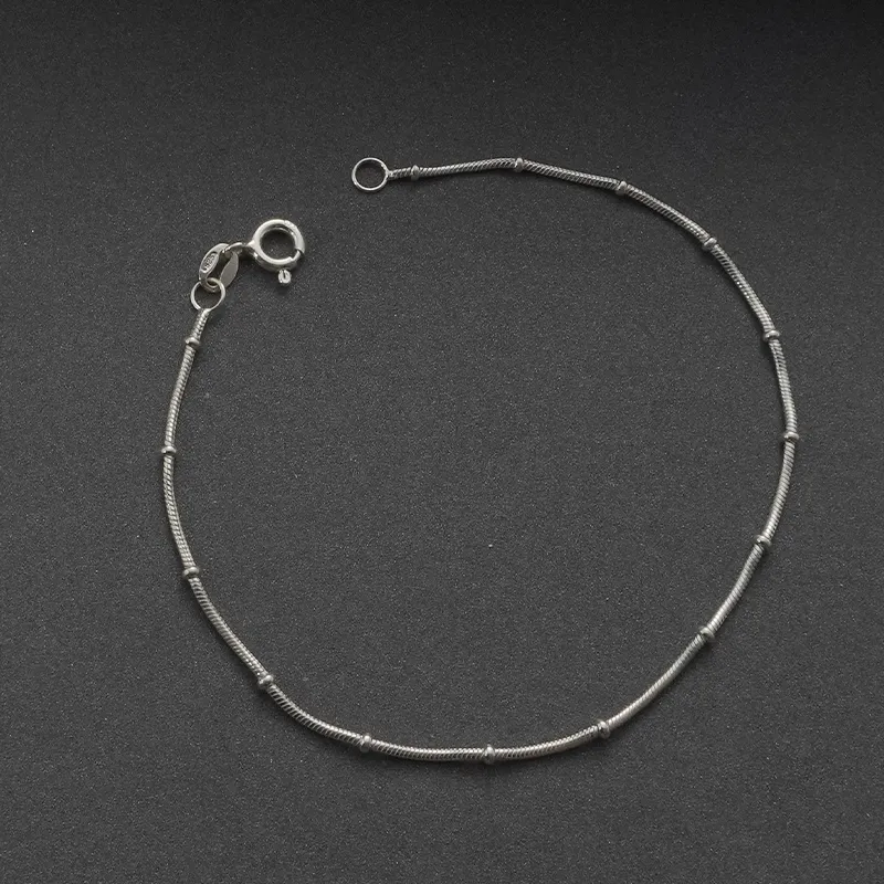 NAITANG S925 Silver Anklets Unisex-1