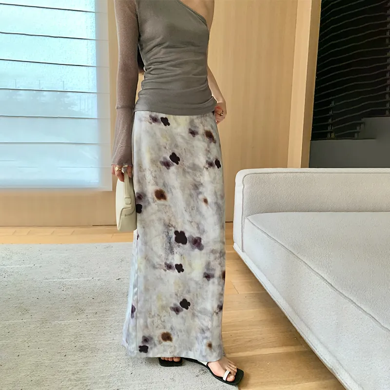 ZHOUMIAO Casual Long Skirts Women's-2