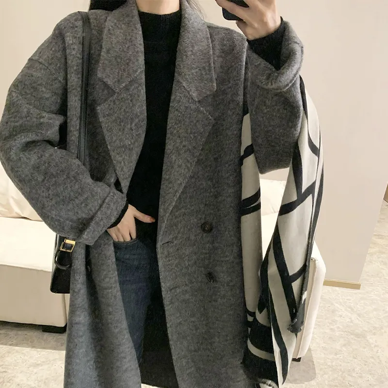 ZHOUMIAO Trench Coats Women's-4