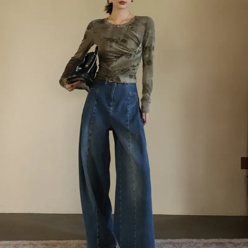 Luqingyi Jeans Women's Blue-2