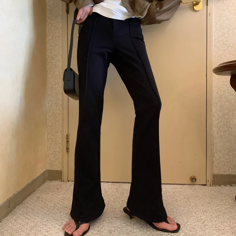 Luqingyi Casual Pants Women's Black-4