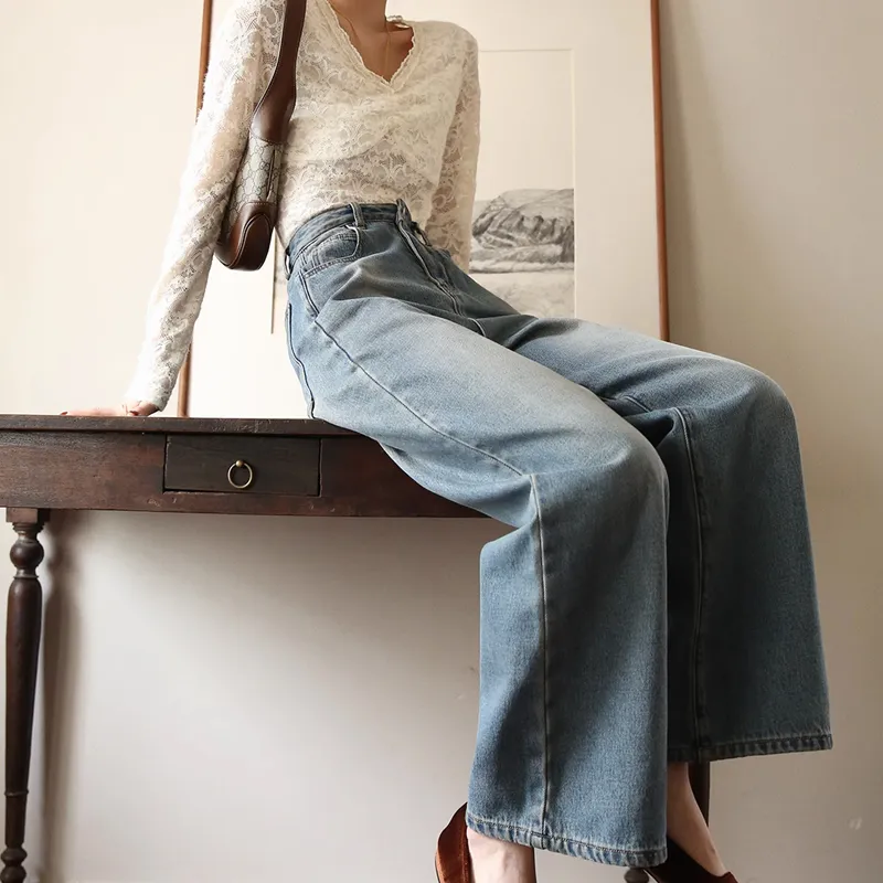 Luqingyi Jeans Women's Blue-4