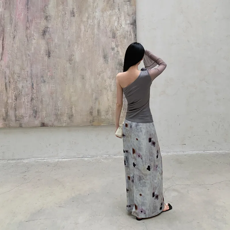 ZHOUMIAO Casual Long Skirts Women's-3