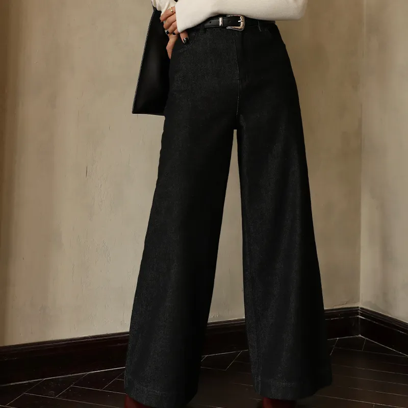 Luqingyi Jeans Women's Black-2