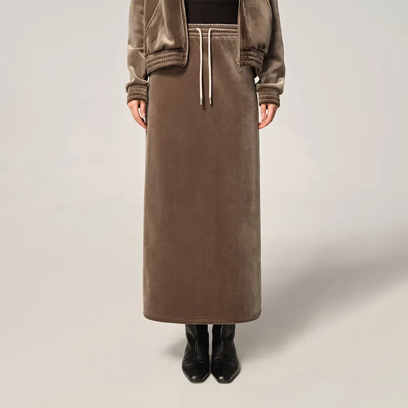 ZHOUMIAO Casual Long Skirts Women's-4