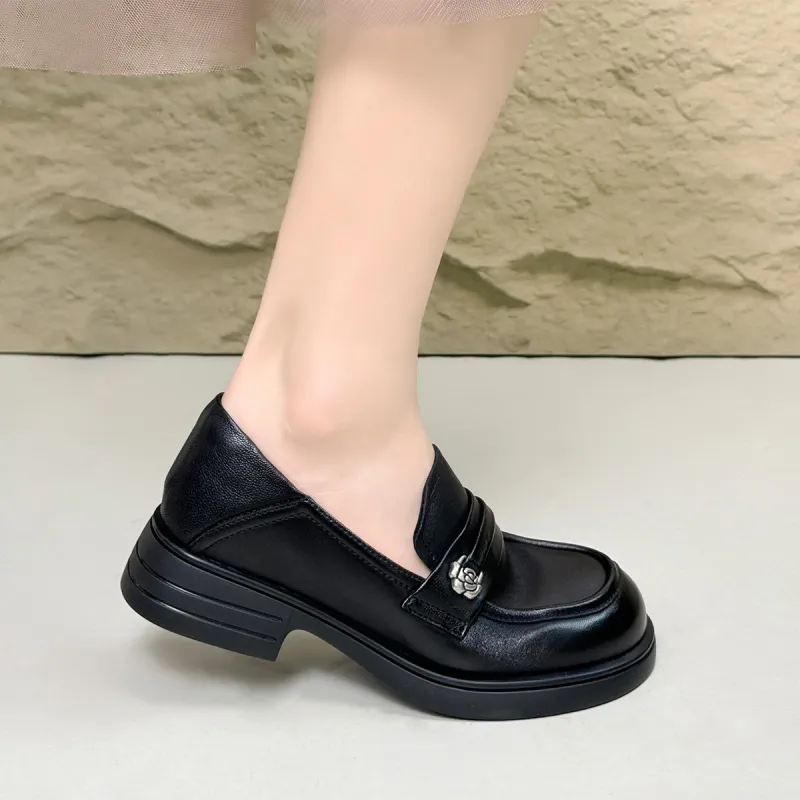 CAMEIDO Loafers 3.5cm Women's Black-1