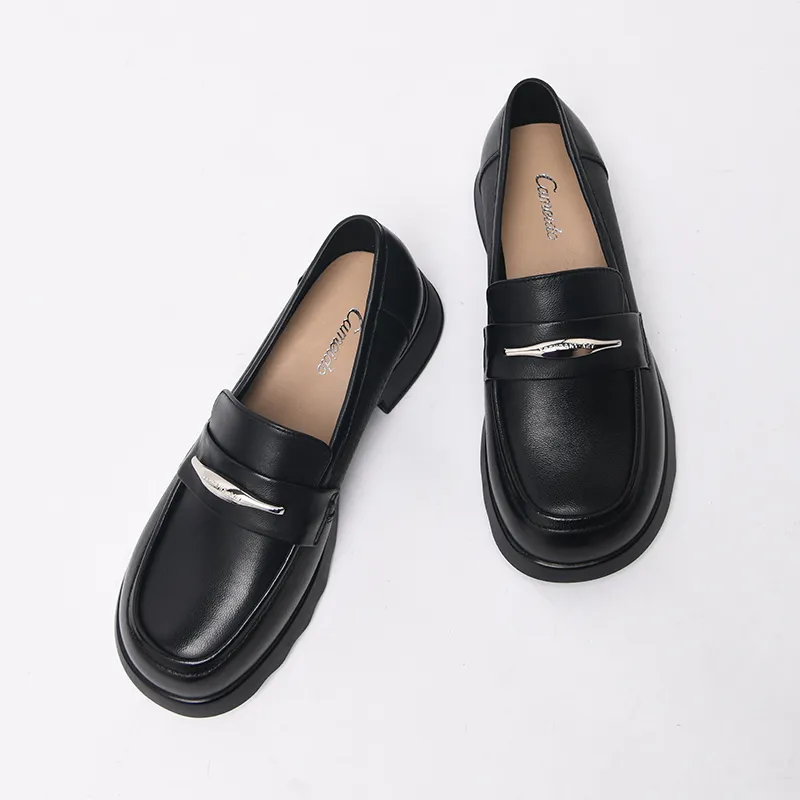CAMEIDO Loafers 3.5cm Women's Black-3