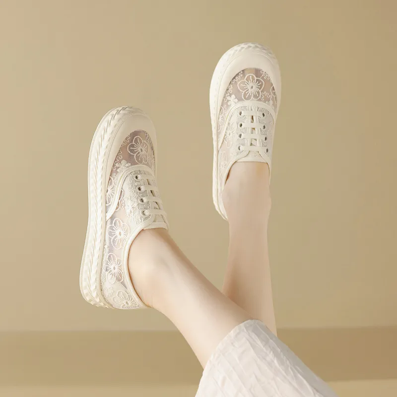 CAMEIDO Casual Single Shoes 3.5cm Women's Beige-6