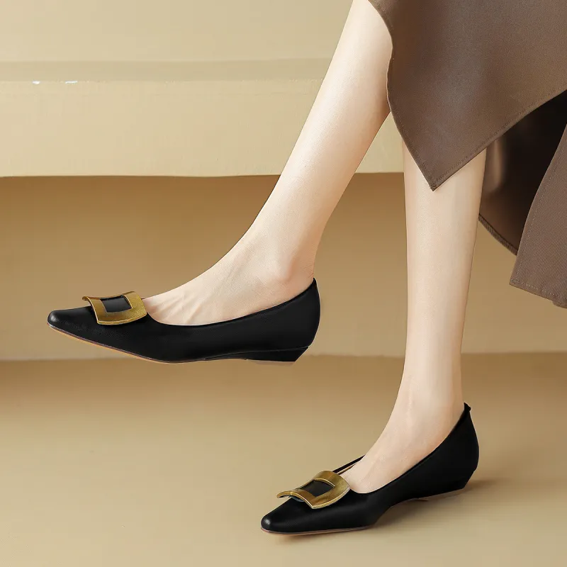 CAMEIDO Casual Single Shoes Women's Black-6
