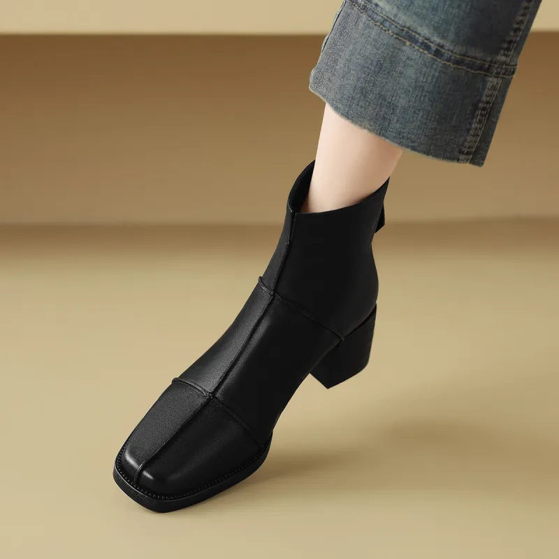 CAMEIDO Ankle Boots Women's Black-2