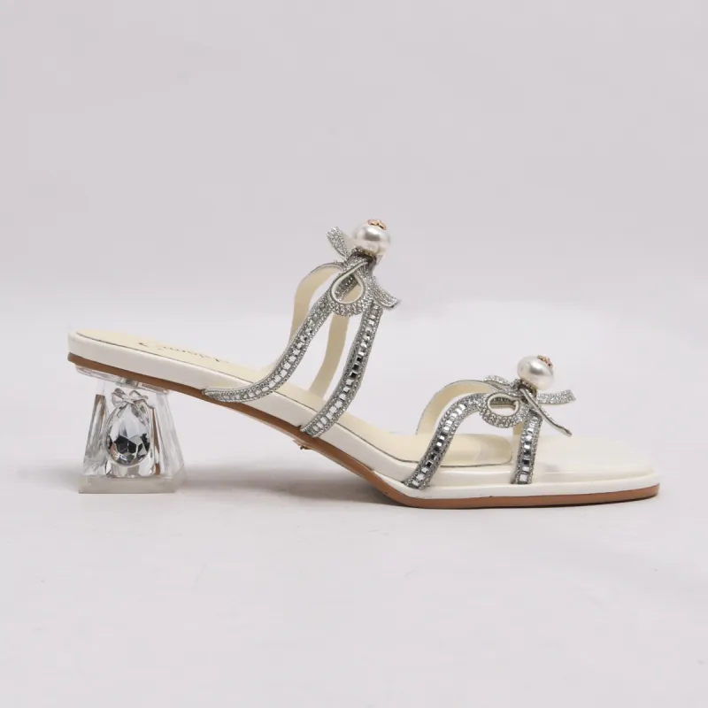 CAMEIDO Slip Resistant Slide Slippers Women's White-1
