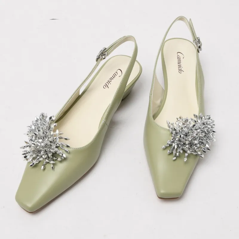 CAMEIDO Casual Single Shoes Women's Green-3