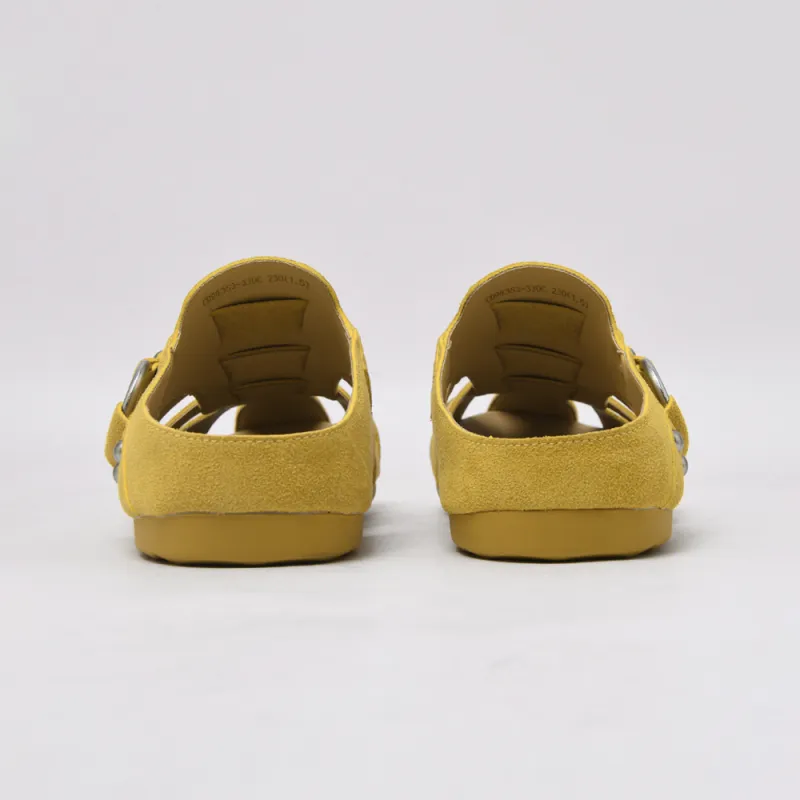 CAMEIDO Rubber Sole Slip Resistant Closed Toe Slippers Women's Yellow-3