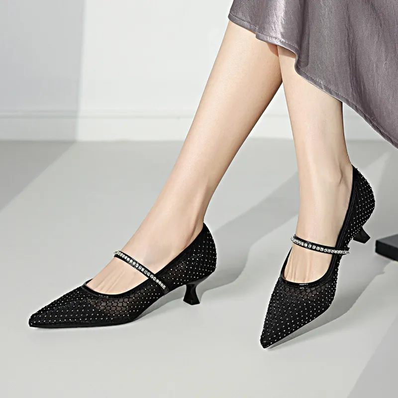 CAMEIDO High Heels Women's Black-4