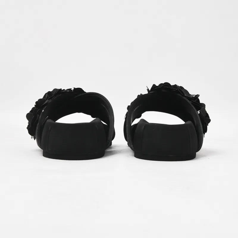 CAMEIDO Slip Resistant Slide Slippers Women's Black-3