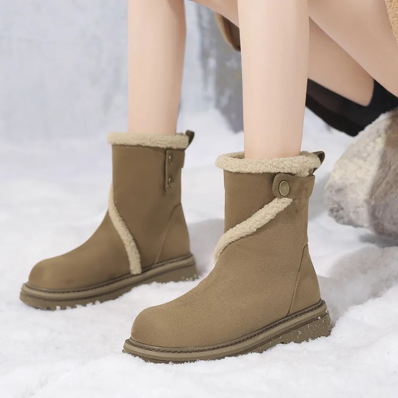 CAMEIDO Thermal Short Snow Boots Women's-1