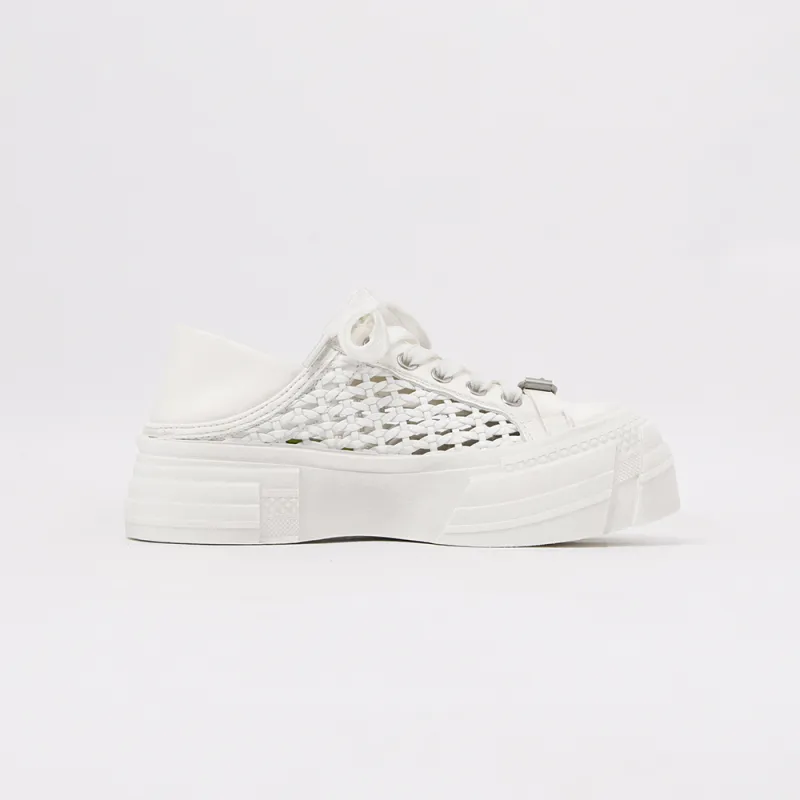CAMEIDO Anti Slip Wear Resistant Low Top Casual Shoes Women's White-1