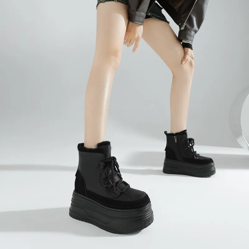 CAMEIDO Ankle Boots 7cm Women's Black-3
