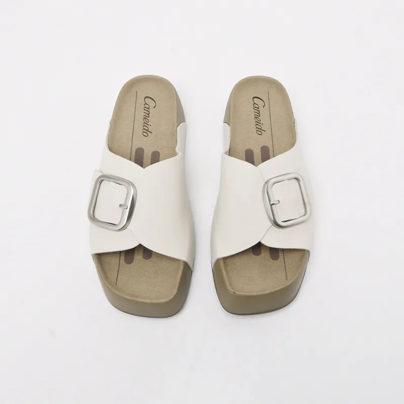 CAMEIDO Rubber Sole Slip Resistant Slide Slippers Women's-2
