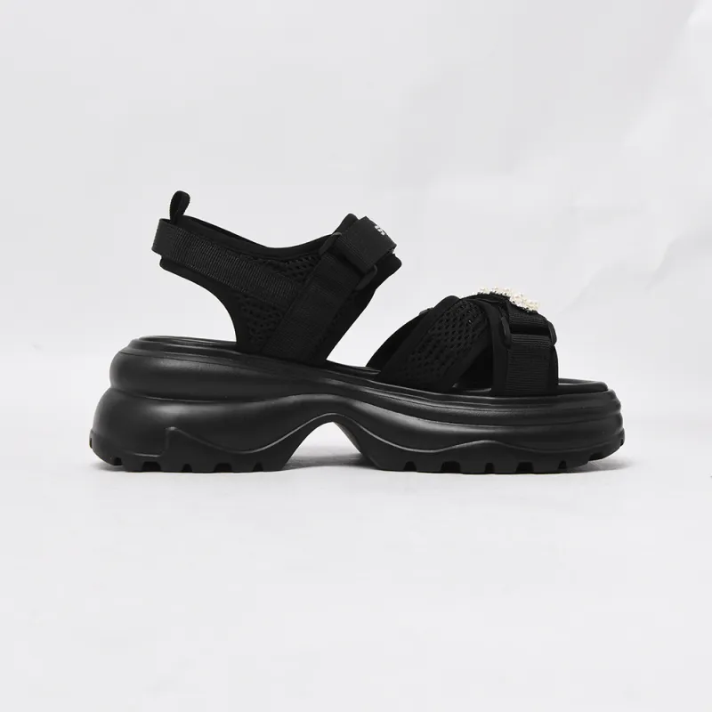 CAMEIDO Beach Sandals Women's Black-1