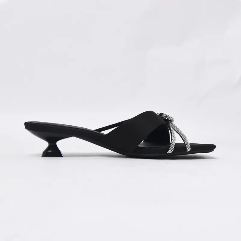 CAMEIDO Slip Resistant Slide Slippers Women's Black-1