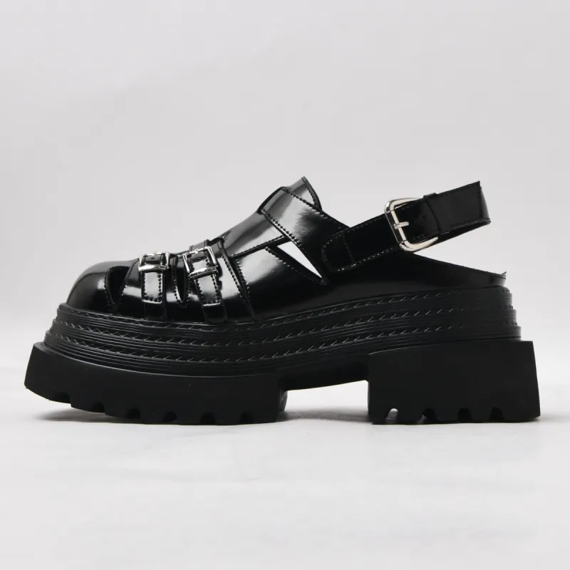 CAMEIDO Roman Sandals Women's Black-1