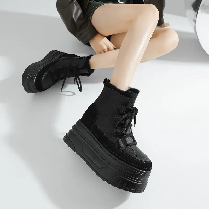 CAMEIDO Ankle Boots 7cm Women's Black-5
