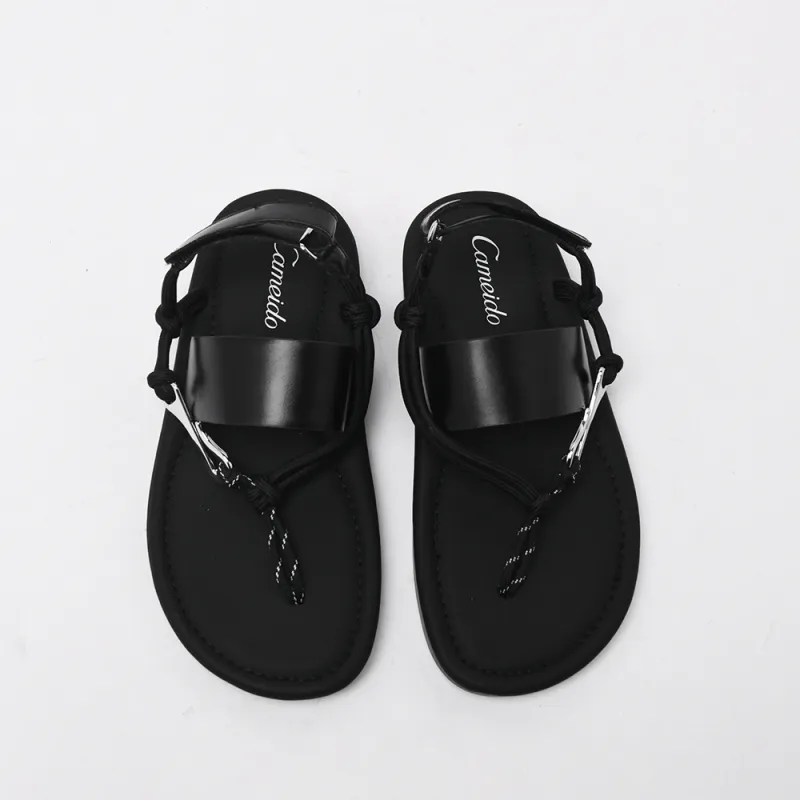 CAMEIDO Roman Sandals 2cm Women's Black-2