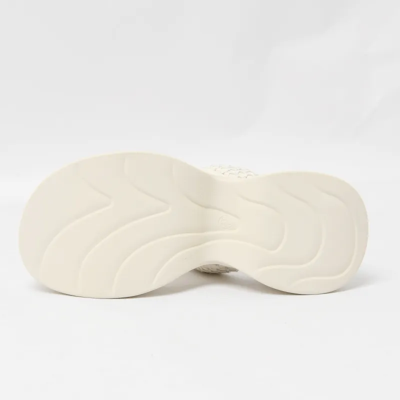 CAMEIDO PU Polyurethane Shock Absorbers Slide Slippers Women's Ecru-3