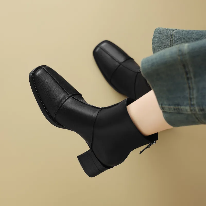 CAMEIDO Ankle Boots Women's Black-4