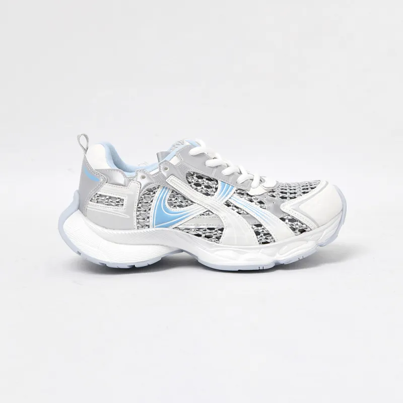 CAMEIDO Cushioning And Breathable Low Top Casual Shoes Women's Gray-1