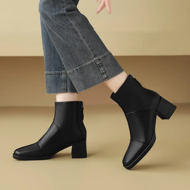 CAMEIDO Ankle Boots Women's Black-1