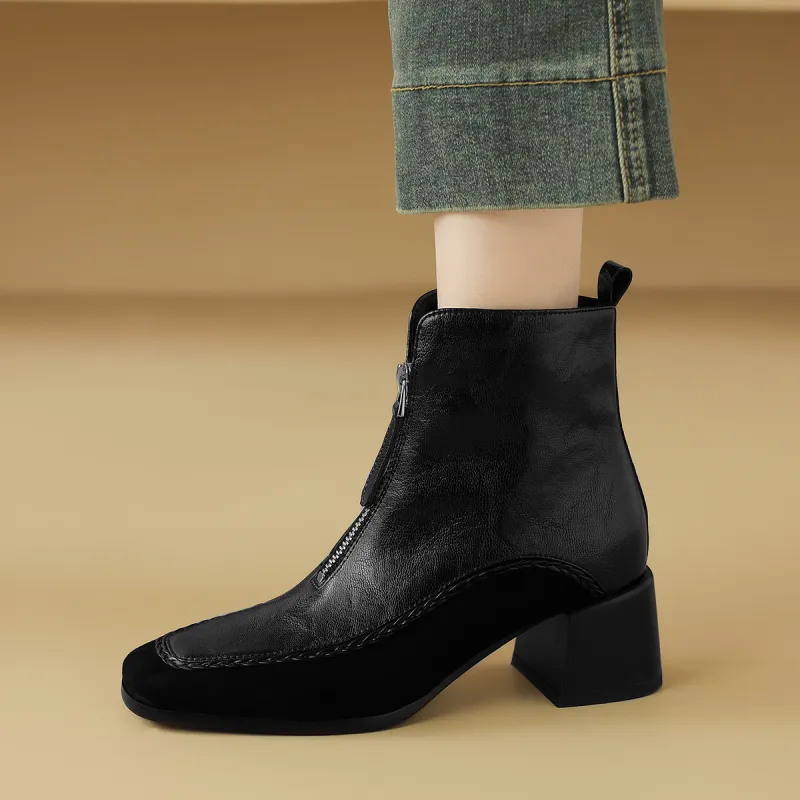 CAMEIDO Ankle Boots 5.5cm Women's Black-1