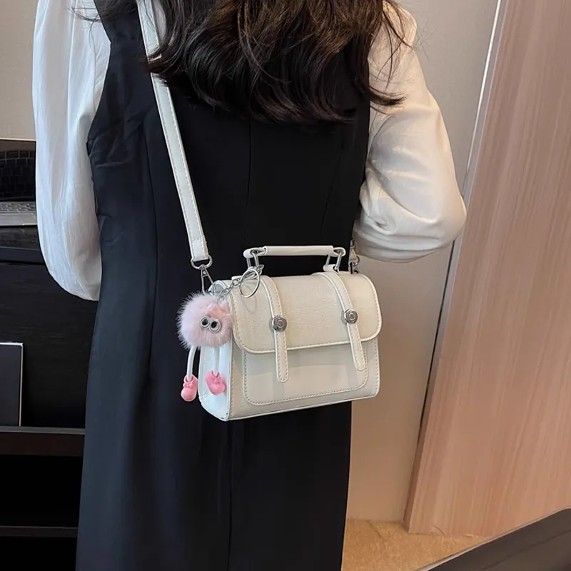 MARKANGARO PU Satchel Bag Handbag Women's Pink/White/Silver/Black-12