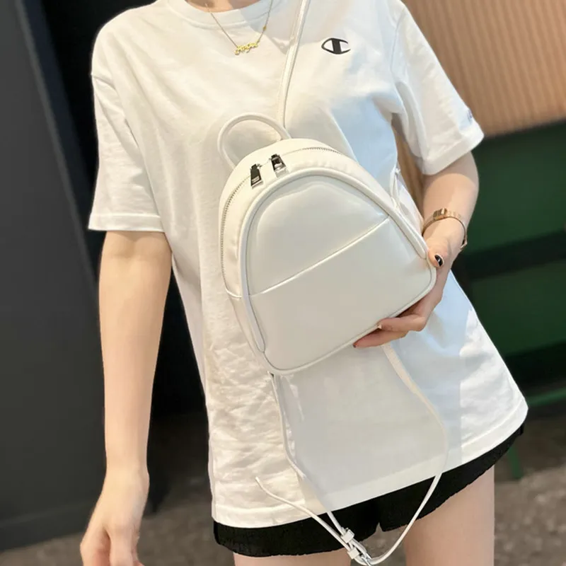 MARKANGARO PU Backpack Medium Size Unisex Brown-25