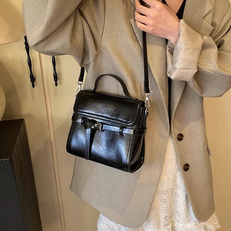 MARKANGARO PU Shoulder Bag, Crossbody Bag, Handbag Regular Women's Black/Gray/Pink/Brown-2