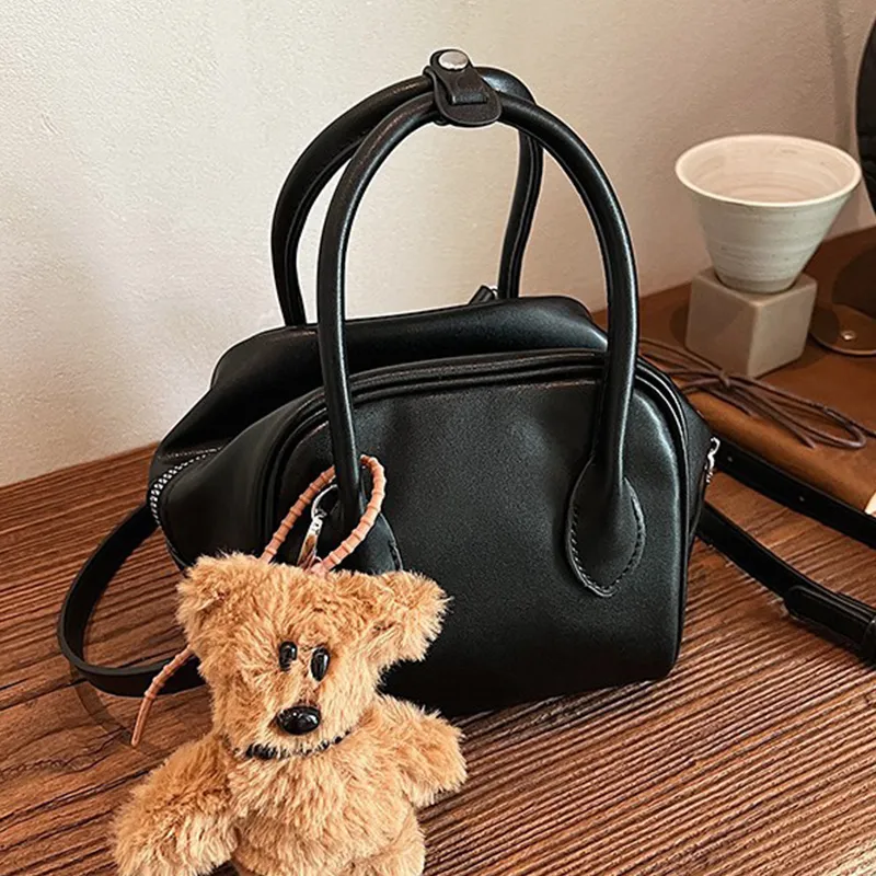 MARKANGARO Synthetic Leather Crossbody Bag Regular Women's Brown/Coffee/Black-16