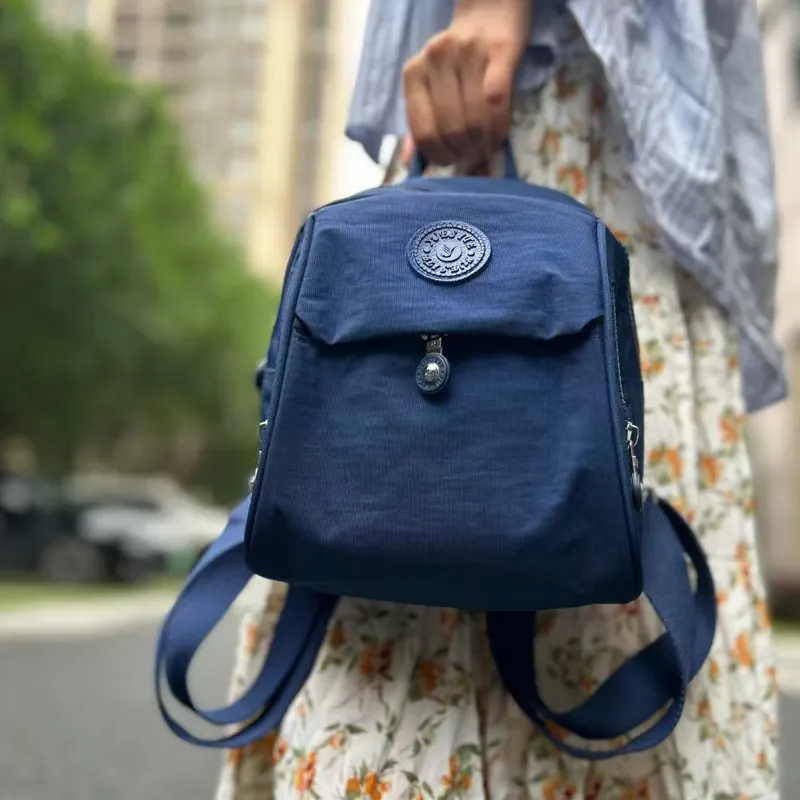 MARKANGARO Fabric Backpack Regular Women's Purple/Black/Watermelon Red/Yellow/Sapphire Blue-20