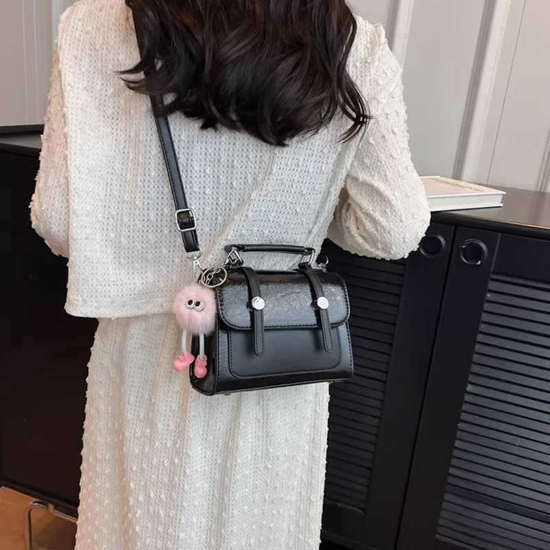 MARKANGARO PU Satchel Bag Handbag Women's Pink/White/Silver/Black-4