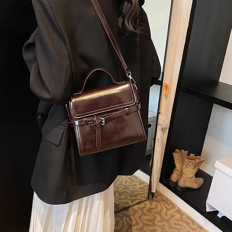 MARKANGARO PU Shoulder Bag, Crossbody Bag, Handbag Regular Women's Black/Gray/Pink/Brown-19