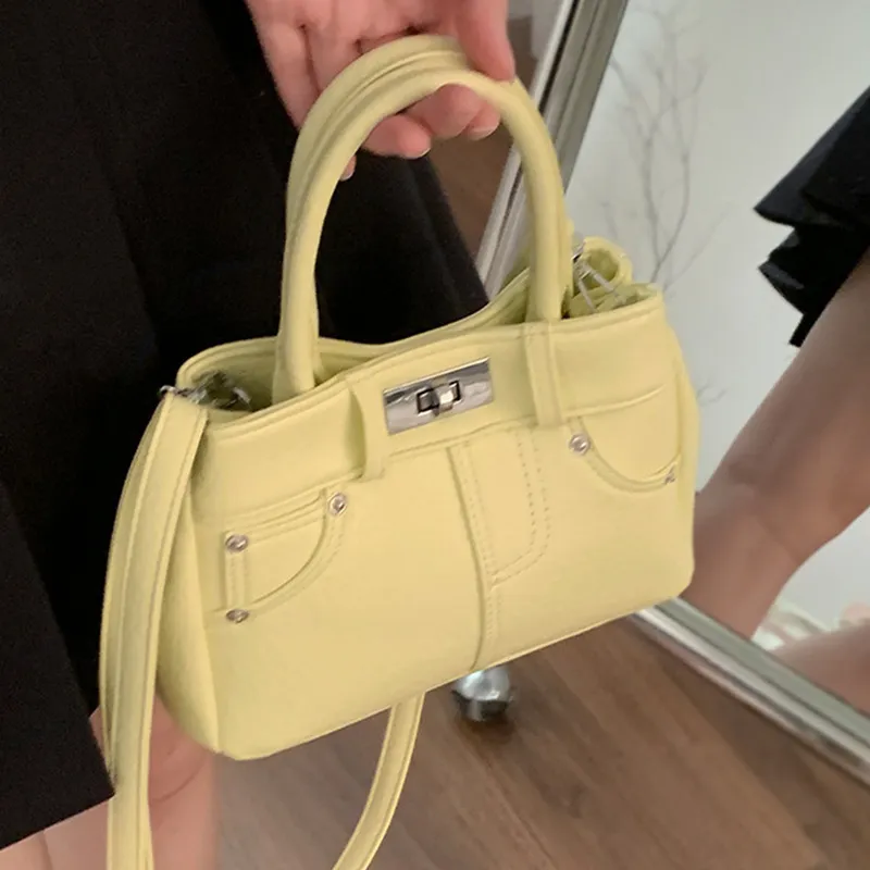 MARKANGARO PU Shoulder Bag Crossbody Bag Women's Black/White/Cheese Yellow/Glacier Blue-12
